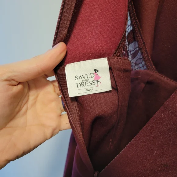 Saved by the Dress Maroon mermaid style - Picture 4 of 4